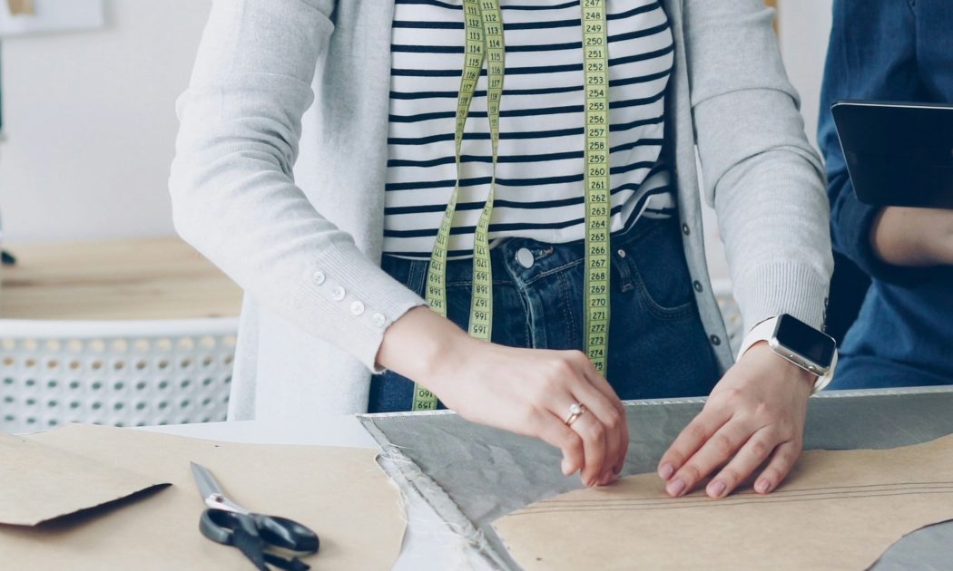Measuring and preparing a pattern on the cutting table